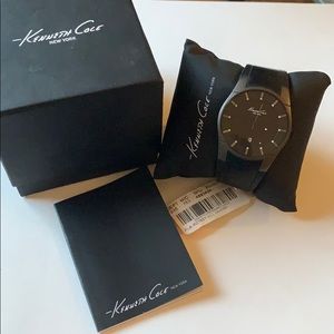 NWT Kenneth Cole Men's Sporty Black Watch